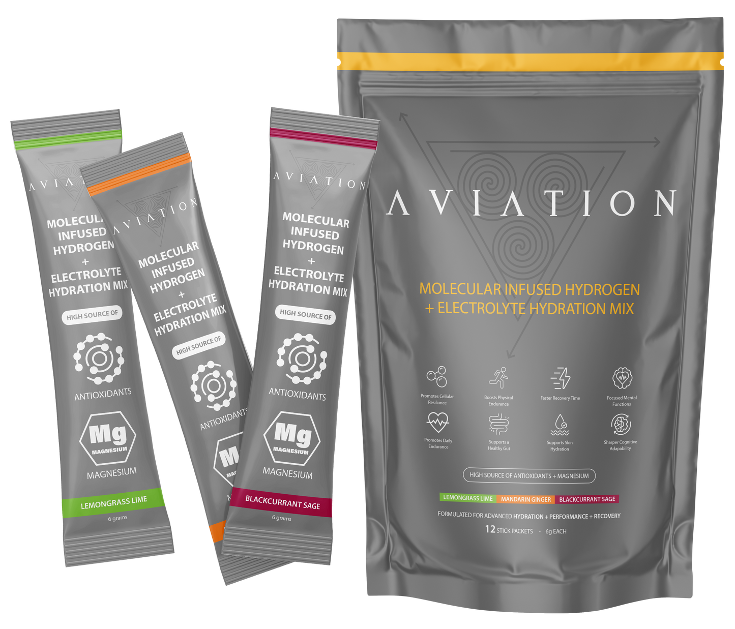 10x Hydrogen-generating Electrolyte Hydration Packets
